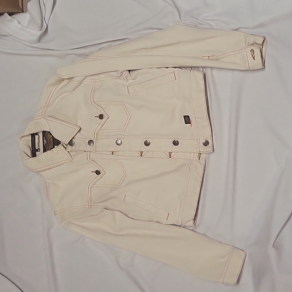 Harley Davidson White Denin Jacket